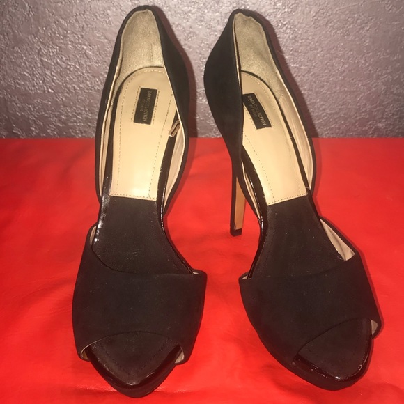 Zara Open Toe Suede stiletto heel - Picture 2 of 7